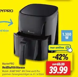 Lidl MasterPRO Heißluftfritteuse Angebot