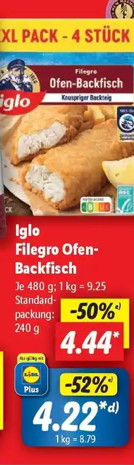 Lidl IGLO Filegro-Ofen-Backfisch Angebot