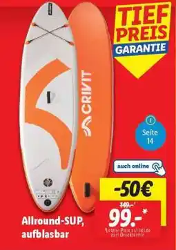 Lidl Allround-SUP, aufblasbar Angebot