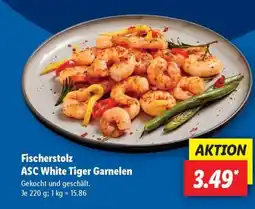 Lidl Fischerstolz ASC White Tiger Garnelen Angebot