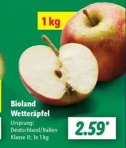 Lidl Bioland Wetteräpfel Angebot