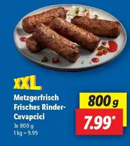 Lidl Metzgerfrisch Frisches Rinder-Cevapcici Angebot