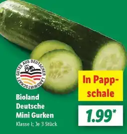 Lidl Bioland Deutsche Mini Gurken Angebot
