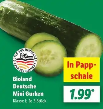 Lidl Bioland Deutsche Mini Gurken Angebot