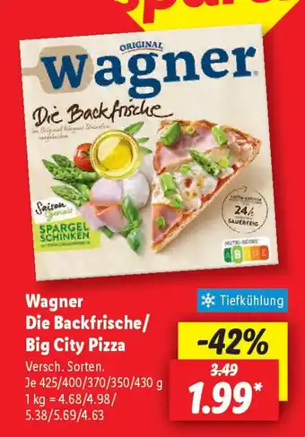 Lidl Wagner Die Backfrische/ Big City Pizza Angebot