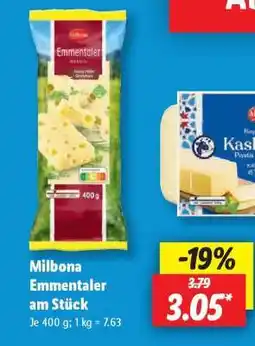 Lidl Milbona Emmentaler am Stück Angebot