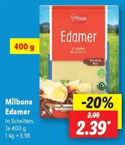 Lidl Milbona Edamer Angebot