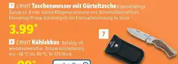 Lidl CRIVIT Taschenmesser mit Gürteltasche Angebot