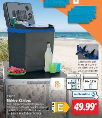 Lidl CRIVIT Elektro-Kühlbox Angebot