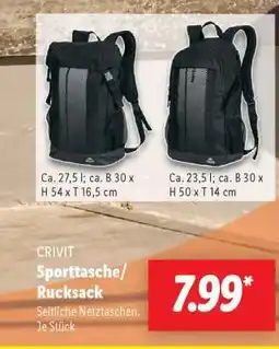 Lidl CRIVIT Sporttasche-/rucksack Angebot