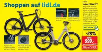 Lidl Crivit Urban E-Bike X/Y Angebot