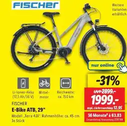 Lidl FISCHER E-Bike ATB, 29 Angebot