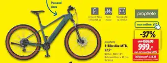 Lidl prophete E-Bike Alu-MTB, 27,5 Angebot