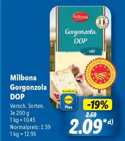 Lidl Milbona Gorgonzola DOP Angebot