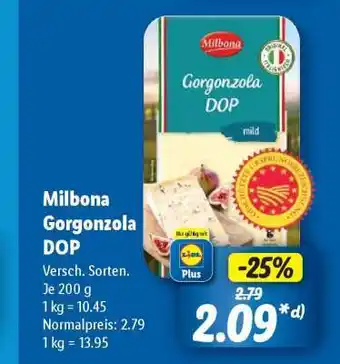 Lidl Milbona Gorgonzola DOP Angebot