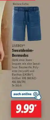 Lidl LIVERGY Sweatdenim-Bermudas Angebot