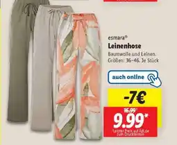 Lidl Leinenhose Angebot