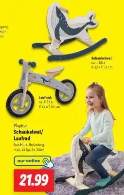 Lidl Playtive Schaukelwal/Laufrad Angebot