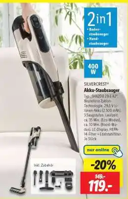 Lidl SILVERCREST Akku-Staubsauger Angebot