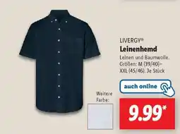 Lidl LIVERGY Leinenhemd Angebot