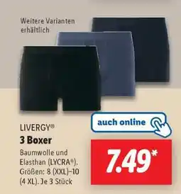 Lidl LIVERGY 3 Boxer Angebot