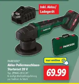 Lidl PARKSIDE Akku-Poliermaschinen-Starterset 20 V Angebot