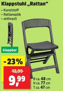 Thomas Philipps Klappstuhl ,,Rattan" Angebot