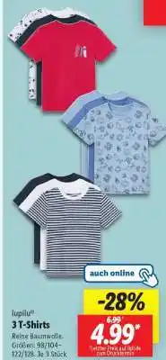 Lidl lupiluⓇ 3 T-Shirts Angebot