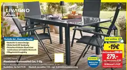 Lidl LIVARNO home Aluminium-Gartenmöbel-Set, 5-tlg Angebot