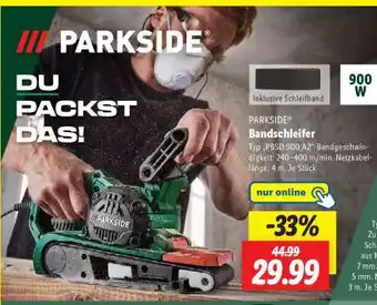Lidl PARKSIDE Bandschleifer Angebot