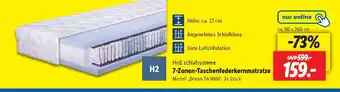 Lidl 7-Zonen-Taschenfederkernmatratze Angebot