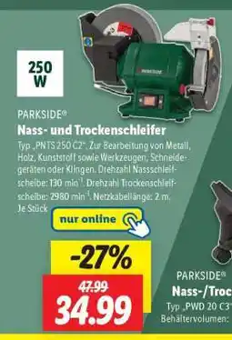 Lidl PARKSIDE Nass- und Trockenschleifer Angebot