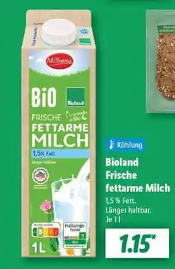 Lidl Bioland Frische fettarme Milch Angebot