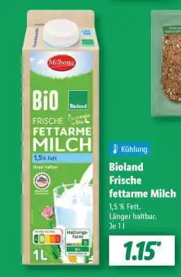 Lidl Bioland Frische fettarme Milch Angebot