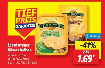 Lidl Leerdammer Käsescheiben Angebot