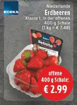 Edeka Niederlande Erdbeeren Angebot