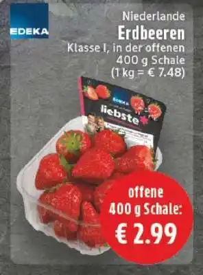 Edeka Niederlande Erdbeeren Angebot
