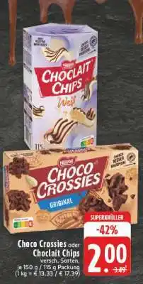 Edeka Choco Crossies oder Choclait Chips Angebot