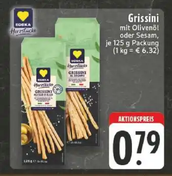 Edeka Grissini mit Olivenöl oder Sesam Angebot