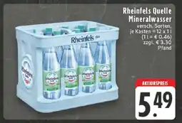 Edeka Rheinfels Quelle Mineralwasser Angebot