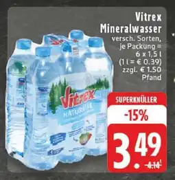 Edeka Vitrex Mineralwasser Angebot