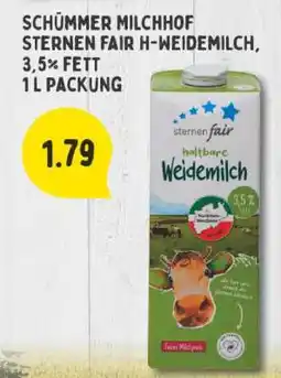 Edeka Schümmer Milchhof Sternen Fair H-Weidemilch Angebot