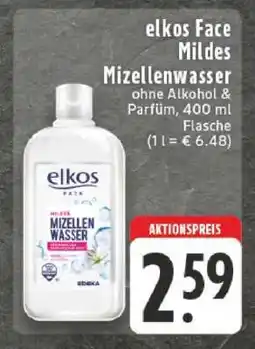 Edeka elkos Face Mildes Mizellenwasser Angebot