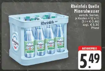 Edeka Rheinfels Quelle Mineralwasser Angebot