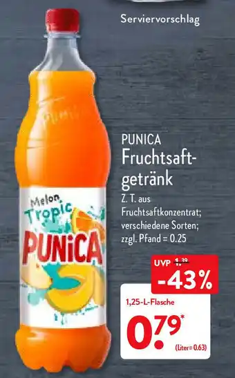 Aldi Nord Punica Fruchtsaft-Getränk 1.25-L-Flasche Angebot