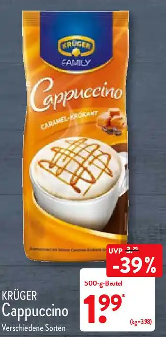 Aldi Nord Krüger Cappuccino 500-g-Beutel Angebot