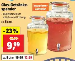 Thomas Philipps Glas-Getränkespender Angebot
