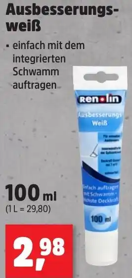 Thomas Philipps Renolin Ausbesserungsweiß Angebot