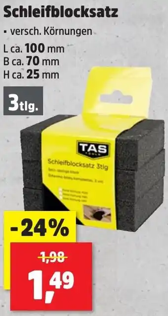 Thomas Philipps TAS Tools Schleifblocksatz Angebot