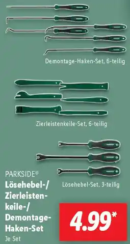 Lidl PARKSIDE Lösehebel-/ Zierleistenkeile-/ Demontage Haken-Set Angebot